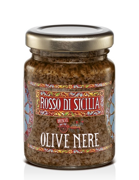 Patè Olive Nere – Vasetto Vetro 90 gr – Rosso di Sicilia