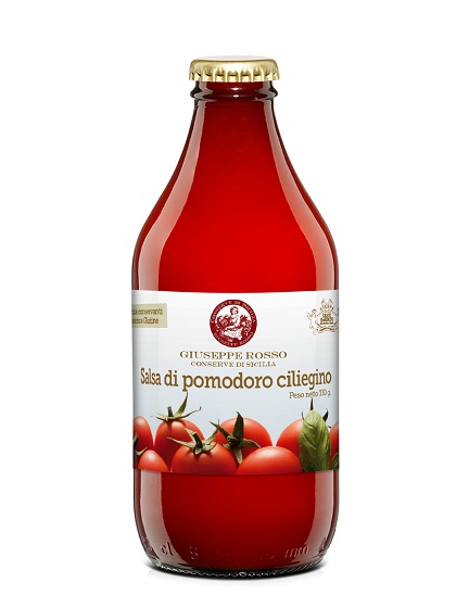 Sugo Pomodoro Ciliegino – Vasetto Vetro 330 gr – Rosso di Sicilia