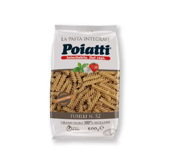 Pasta Integrale Fusilli – Conf. 500 gr – Poiatti